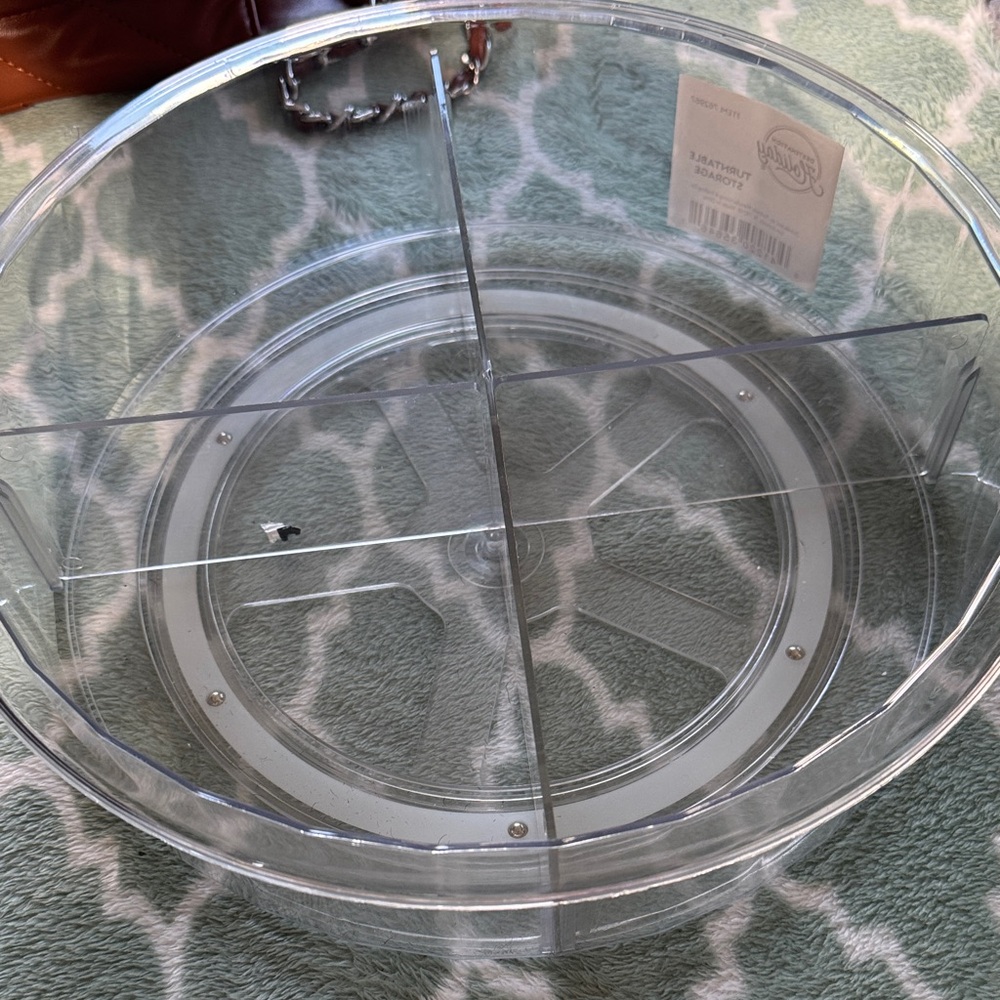 Clear Divided Lazy Susan